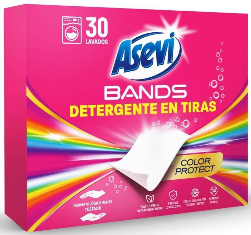Asevi Bands Detergente en Tiras Color Protect 30 D