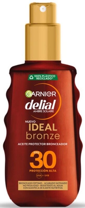 Garnier Delial Ideal Bronze Aceite Protector FPS 30 150 Ml