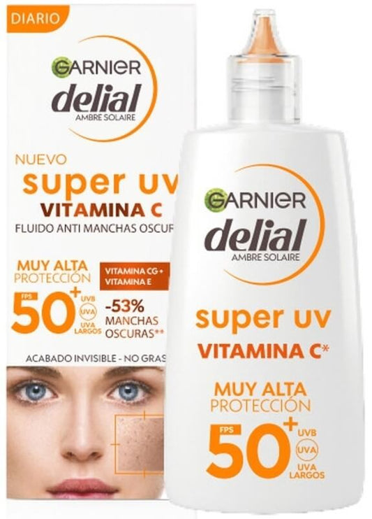 Garnier Delial Super UV Vitamina C Muy Alta Protección FPS 50 40 Ml