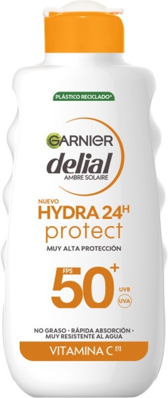 Garnier Delial Hydra 24H Protect Muy Alta Protección Vitamina C FPS 50 175 Ml