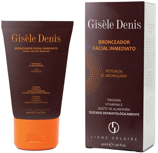 Giséle Denis Bronceador Facial Inmediato Tirosina Vitamina E y Aceite de Almendra 40 Ml