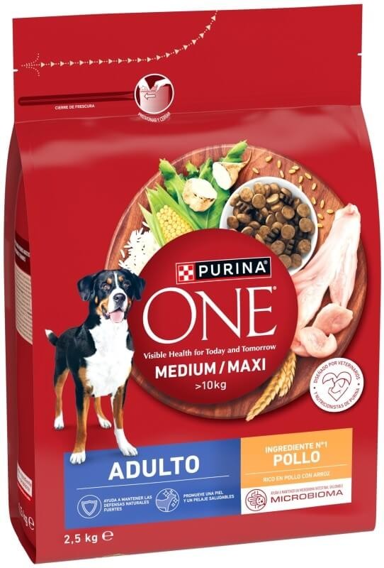 Purina One Medium Maxi 10KG Pollo & Arroz 2,5 Kg