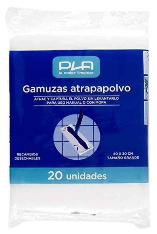 PLA Gamuzas Atrapapolvo 40x30 cm 20U
