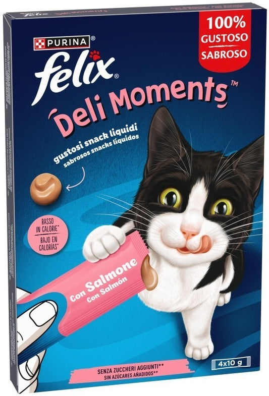 Purina Felix Delim Snack Gato Salmone 4x10G