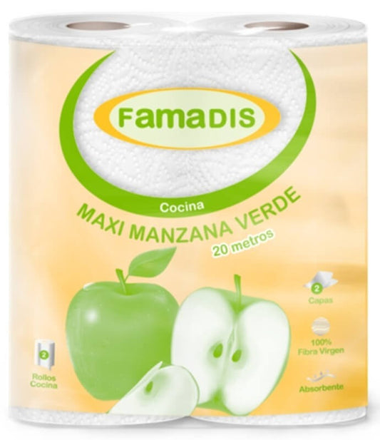 Famadis Cocina Maxi Manzana Verde 20M 2 Rol