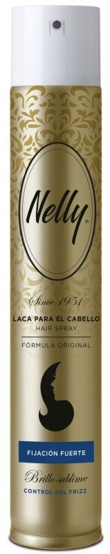 Nelly Laca para el Cabello Fijación Fuerte 400 ml - Brillo Sublime y Control Total del Peinado