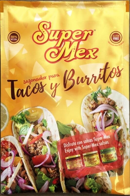 Super Mex Sazonador para Tacos y Burritos 25G – Auténtico Sabor Mexicano en Cada Bocado
