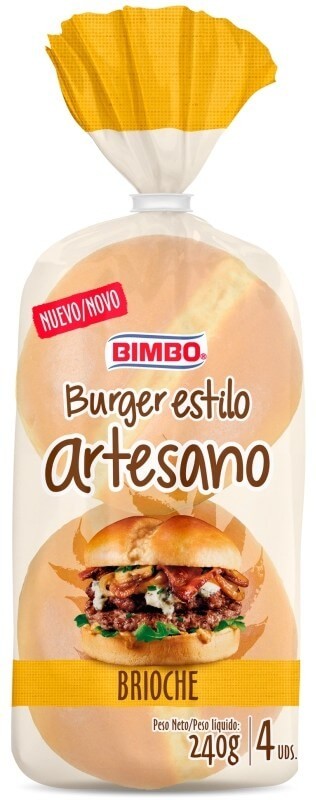 Bimbo Burger Artesano Brioche 240G