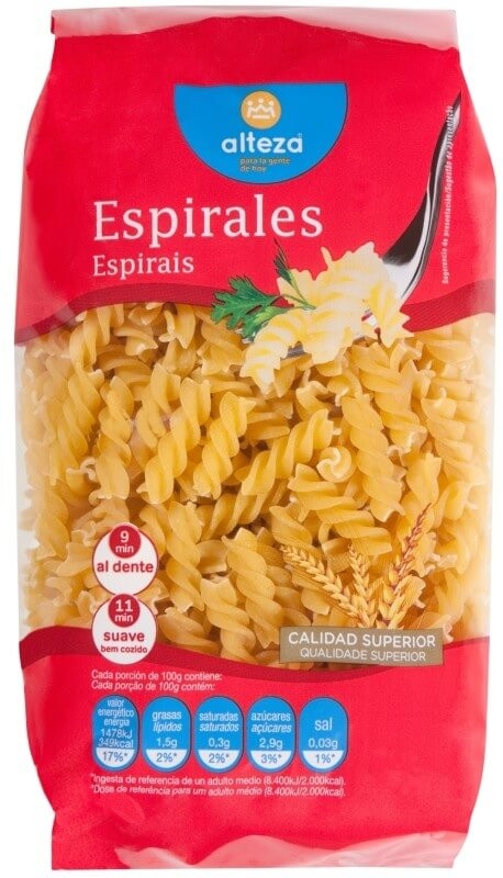 Alteza Pasta Espirales 500G