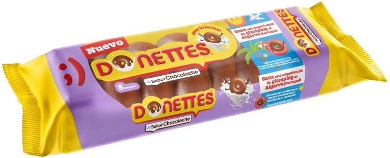 Donettes Chocoleche 8 Unidades