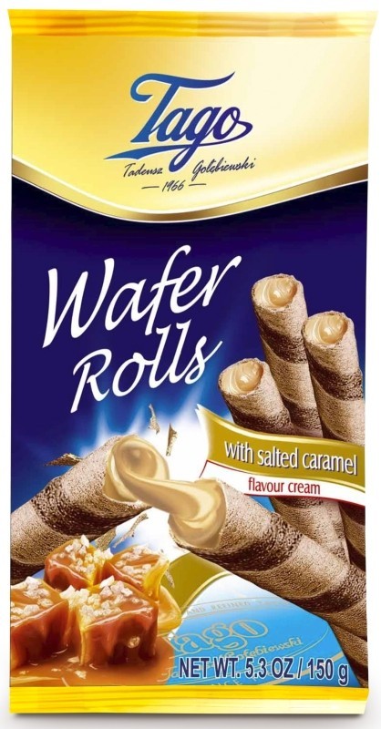 Tago Wafer Rolls Caramelo Salado 150G