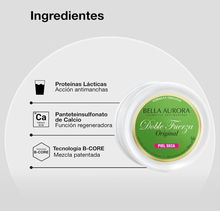 Bella Aurora Doble Fuerza Crema Piel Seca 30 ml