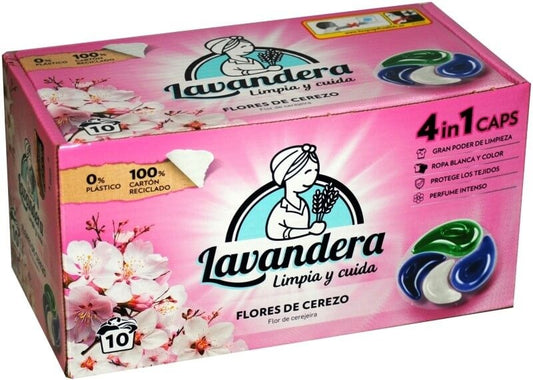 Lavandera Flores de Cerezo Cápsulas de Detergente 10U