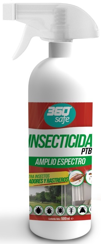 360 Safe Insecticida PTB 500 ml – Protección Efectiva Contra Insectos Voladores y Rastreros