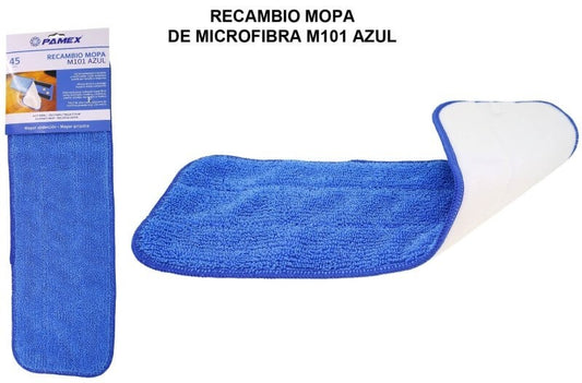 Pamex Recambio Mopa de Microfibra M101 Azul