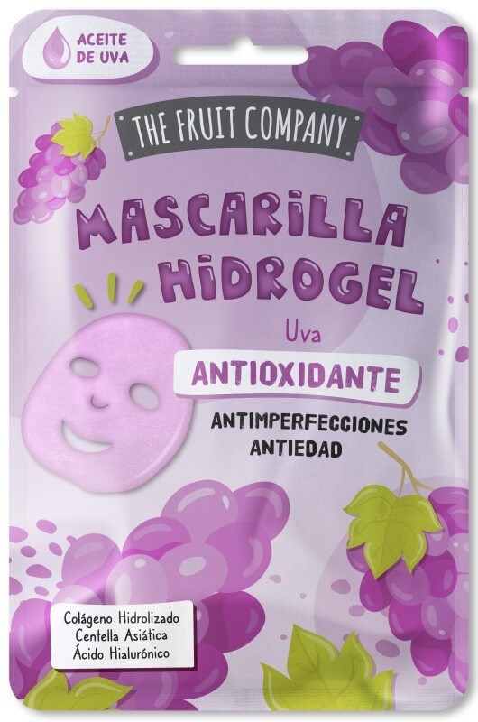The Fruit Company Mascarilla Hidrogel Uva Antioxidante Antiedad