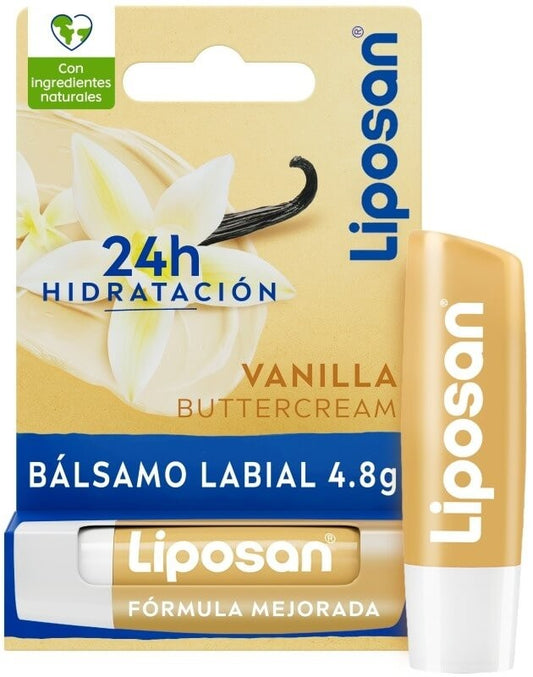 Liposan Bálsamo Labial Vanilla Buttercream 4,8 g – Hidratación Dulce con Toque de Vainilla