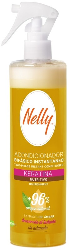 Nelly Acondicionador Bifásico Instantáneo Keratina Nutritivo 400 Ml