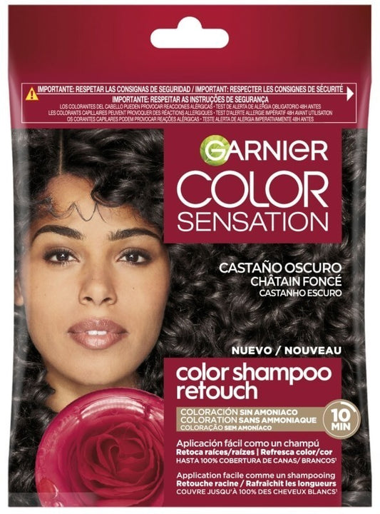 Garnier Color Sensation Champú Colorante Castaño Oscuro
