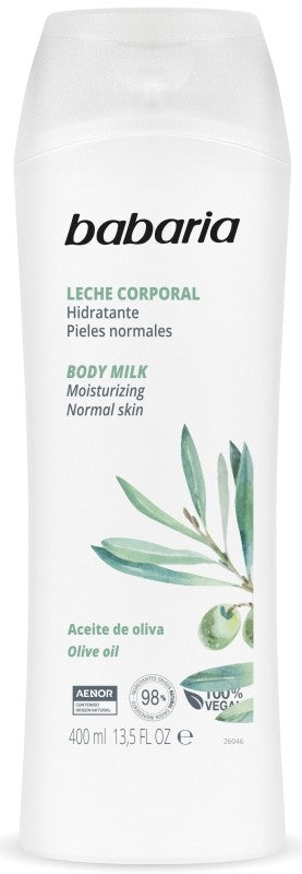 Babaria Leche Corporal Hidratante Body Milk Oliva 400 Ml