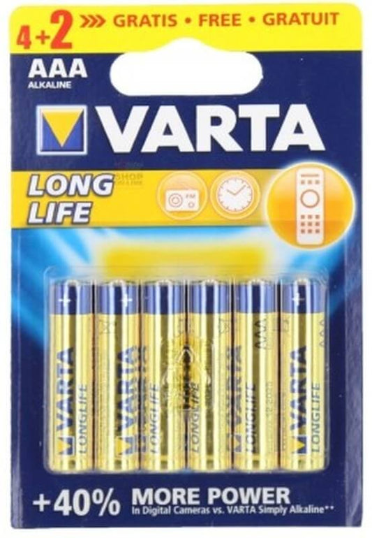 Varta Pila Longlife AAA 4+2 Unidades