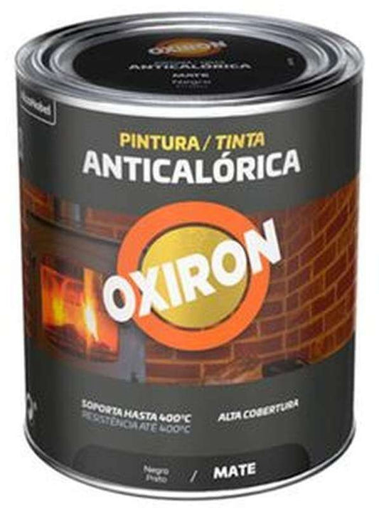 Oxiron Titan Pintura Anticalórica Negra Mate 750 ml – Alta Resistencia Hasta 600 °C