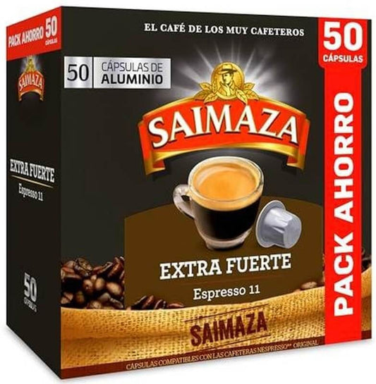 Saimaza Extra Fuerte Espresso 50 Capsulas de Aluminio