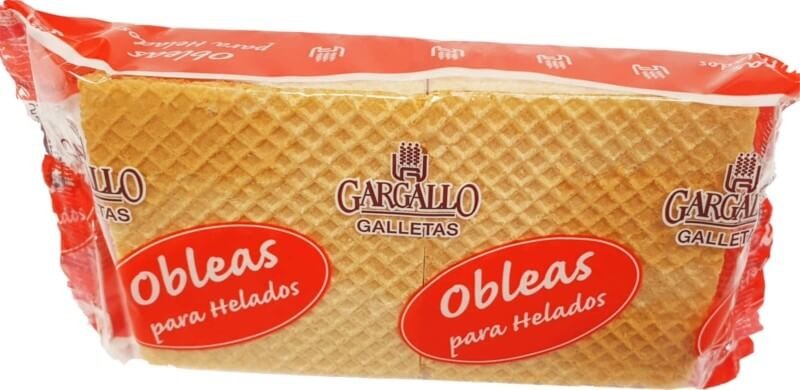 Gargallo Galletas Obleas para Helados Pack 20 Unidades