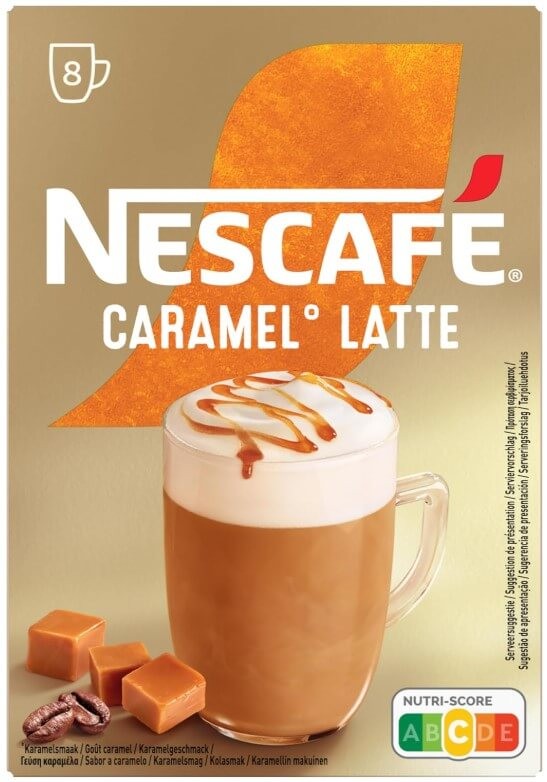 Nescafé Caramel Latte Café Soluble Pack de 6 Total 48 Sobres
