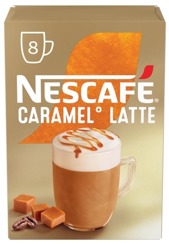 Nescafé Caramel Latte Café Soluble Pack de 6 Total 48 Sobres