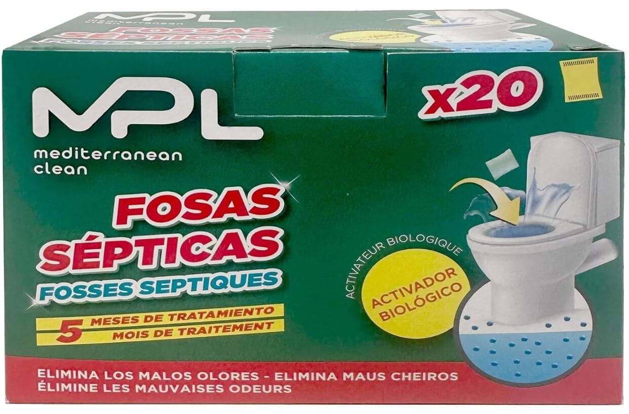 MPL Hogar Activador Biológico Fosas Sépticas 400 g 20U