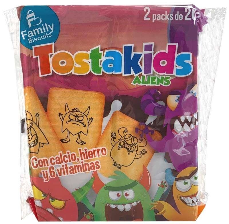 Family BiscuitsTostakids Aliens con Calcio 400 G
