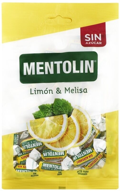 Mentolin Caramelos Limón & Melisa Sin Azúcar 100 G