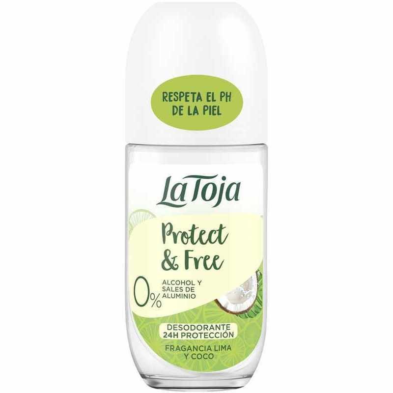 La Toja Desodorante Roll-On Protect & Free Lima - Coco 50 ml – Protección y Frescura Natural