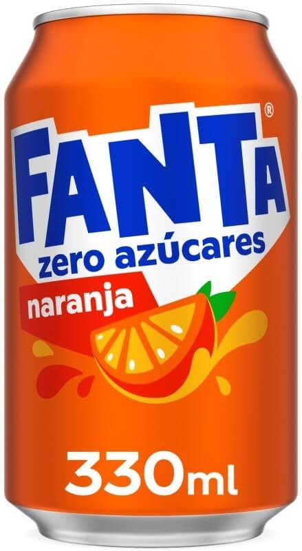 Fanta Naranja Zero Azúcares Pack 24 x 330 Ml