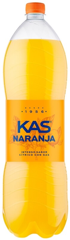 Kas Naranja Pack 6 x 2 L - Intenso Sabor Citrico con Gas