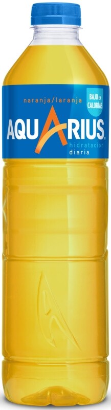 Aquarius Naranja Pack 6 x 1,5 L – Bebida Refrescante Baja en Calorías para una Hidratación Completa