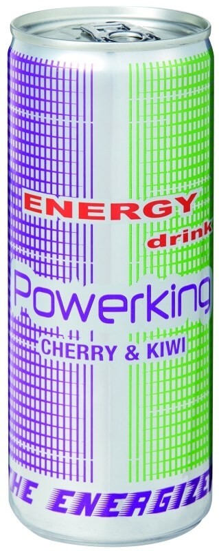 Powerking Energy Cherry & Kiwi Pack 24 x 250 Ml