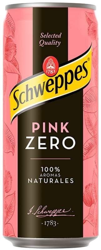 Schweppes Pink Zero 100% Aromas Naturales Pack 24 x 330 Ml