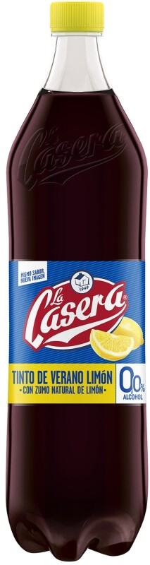 La Casera Tinto de Verano Limón Sin Alcohol Pack 6 X 1,5 L