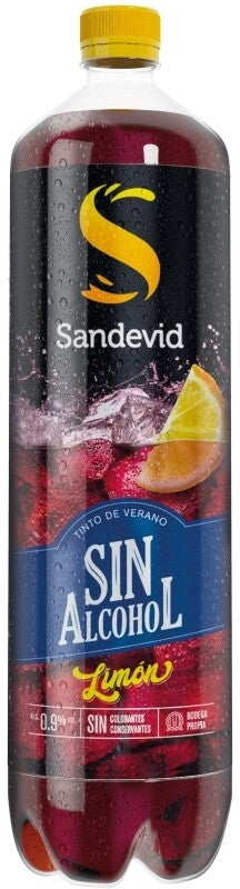 Sandevid Tinto de Verano Sin Alcohol Limón Pack 6 x 1,5 L