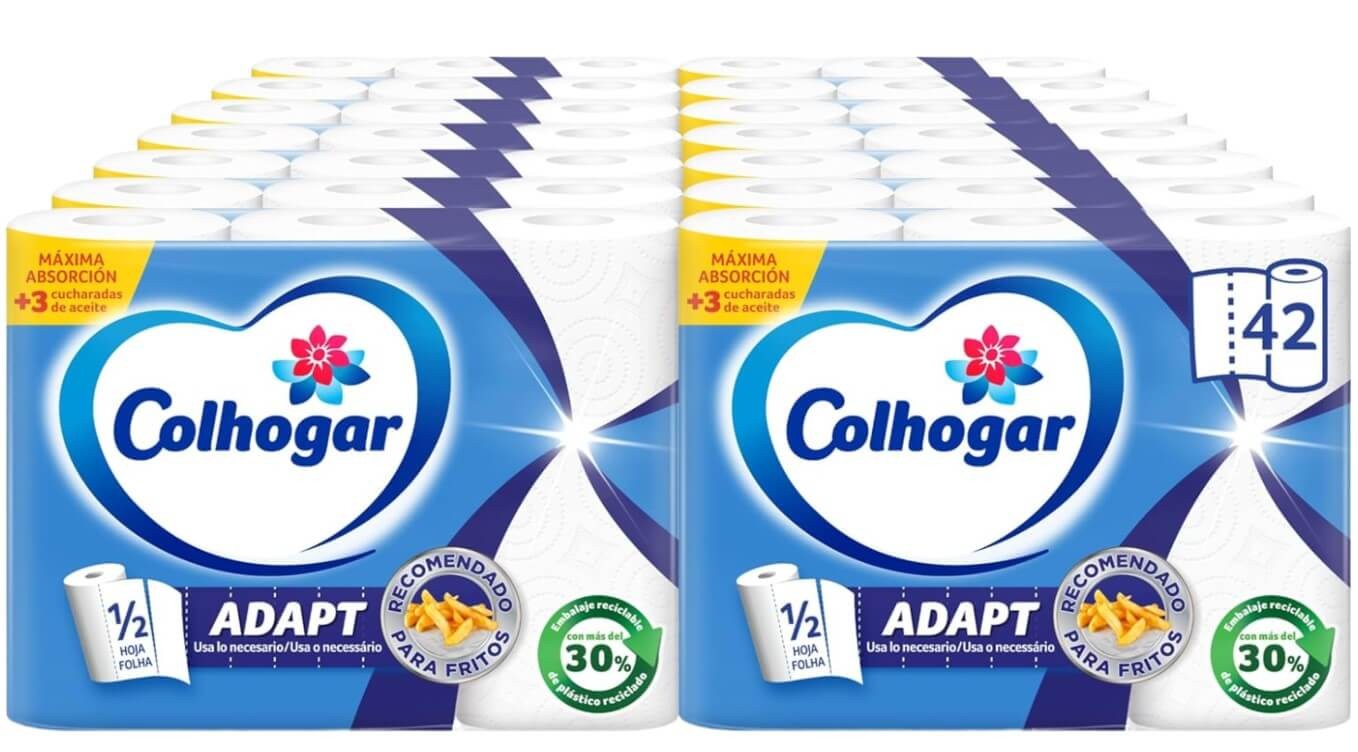 Colhogar Adapt Papel de Cocina Pack 14U – Absorción y Resistencia para tu Hogar