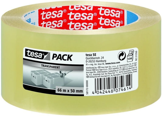 Tesa Cinta Transparent Economi 66x50mm Pack de 6