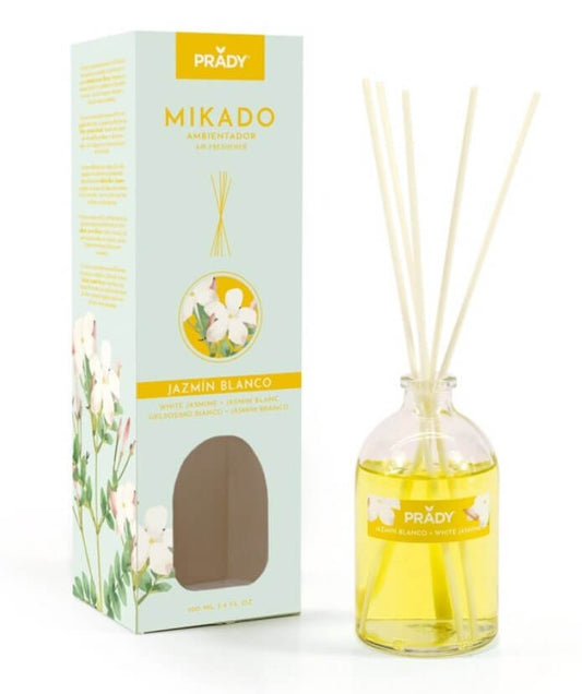 Prady Mikado Ambientador Jazmín Blanco 100 ml