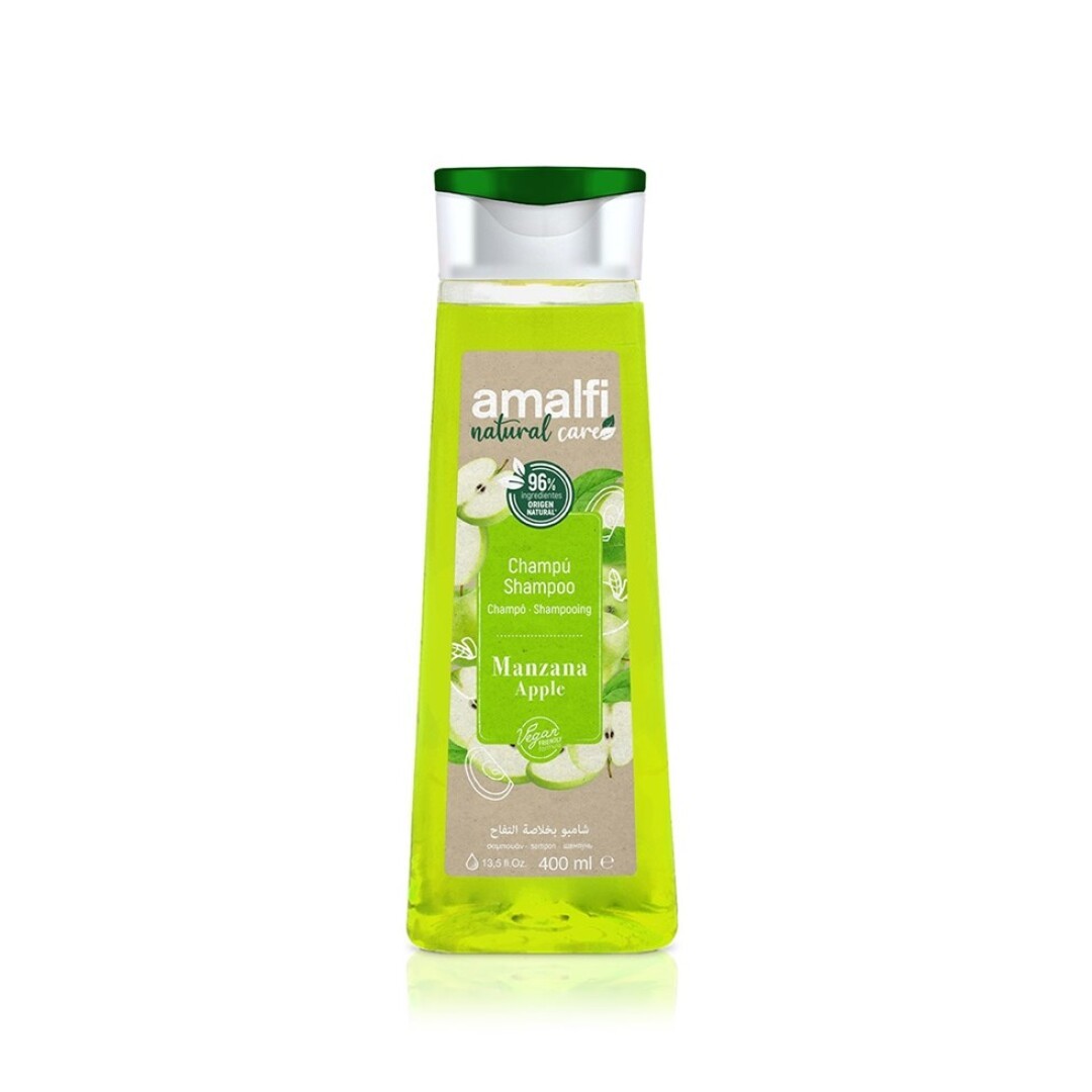 Amalfi Champú Manzana 400 ml – Frescura Natural para un Cabello Limpio, Suave y Lleno de Vida