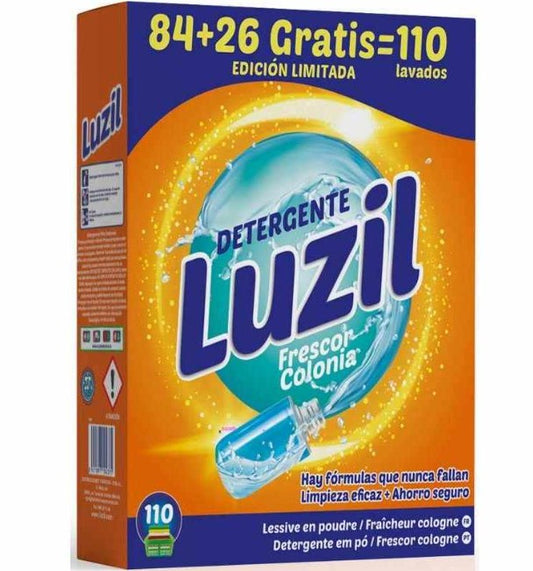 Luzil Detergente en Polvo Frescor Colonia 110 Lavados