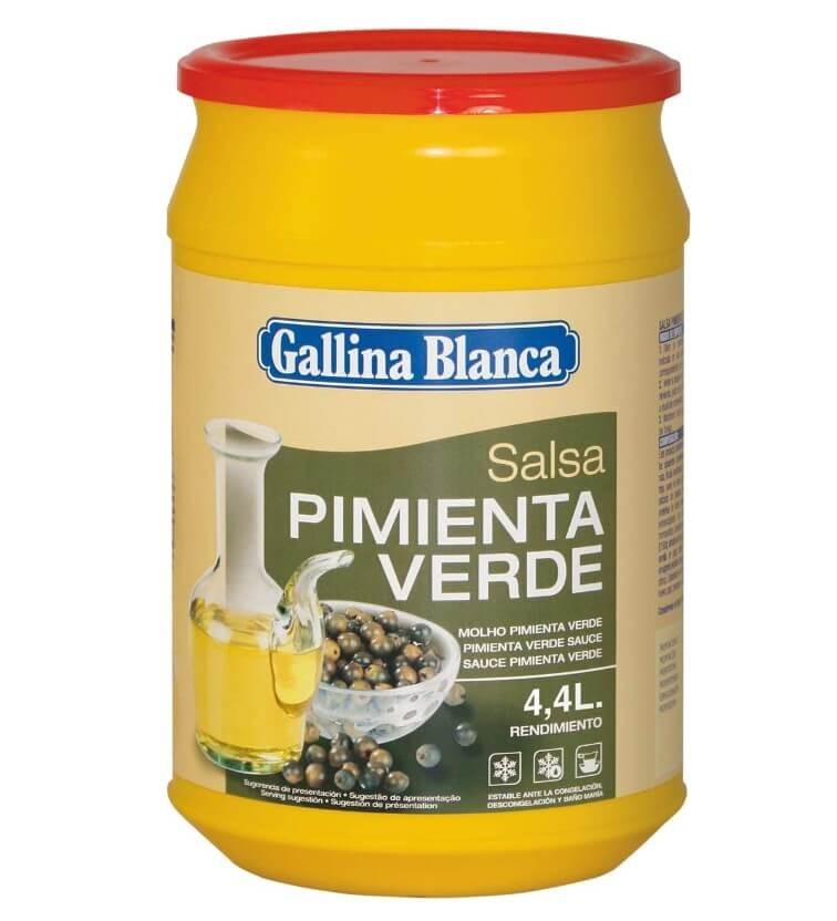 Gallina Blanca Salsa Pimienta Verde 600G – El Toque Perfecto para tus Carnes