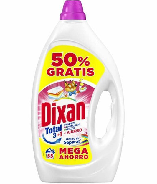 Dixan 55 lavados con el 50% de descuento 2,75 l