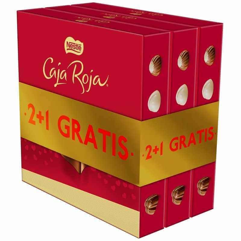 Nestlé Caja Roja Bombones 100 gr (2 + 1 GRATIS)