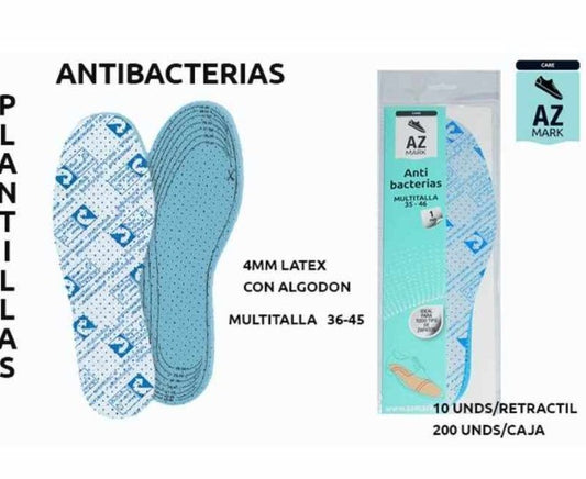 Azmark Plantillas Antibacterias Multitallas